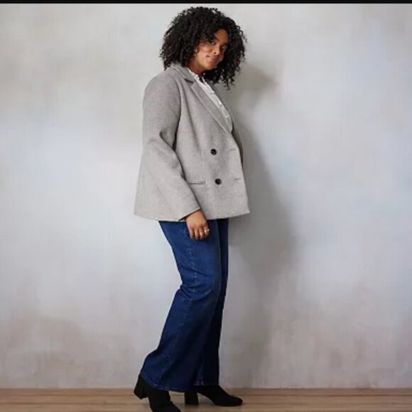 LC Lauren Conrad Double Breasted Notch Collar Blazer nwt NEW 2x - Picture 5 of 12